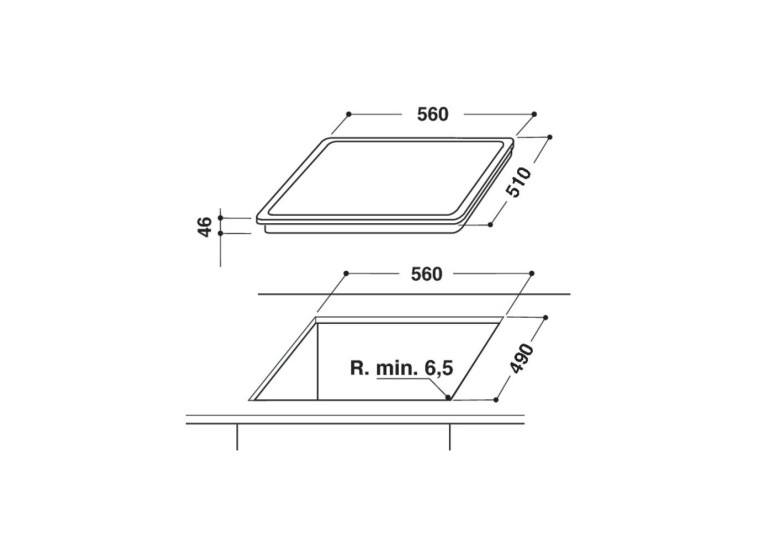 Εστία κεραμική εντοιχιζόμενη, HR 632 B, Hotpoint-Ariston Εστία κεραμική εντοιχιζόμενη, HR 632 B, Hotpoint-Ariston