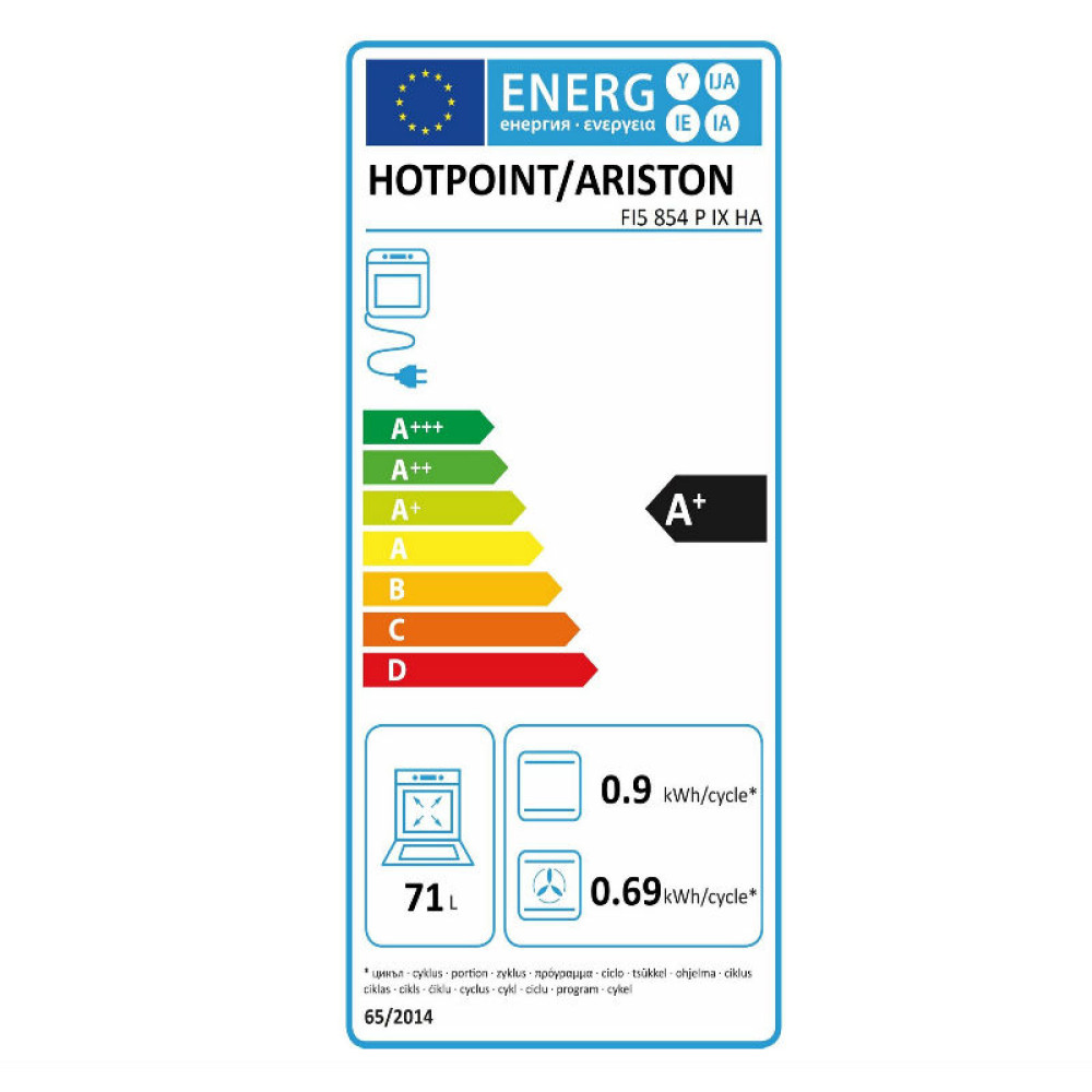 Εντοιχιζόμενος φούρνος, FI5 854 P IX/HA, Hotpoint-Ariston