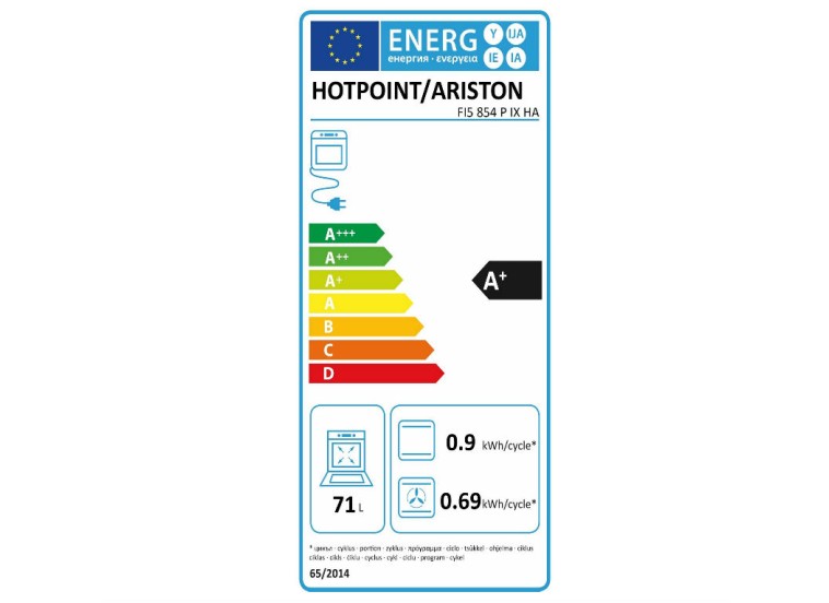 Εντοιχιζόμενος φούρνος, FI5 854 P IX/HA, Hotpoint-Ariston Εντοιχιζόμενος φούρνος, FI5 854 P IX/HA, Hotpoint-Ariston