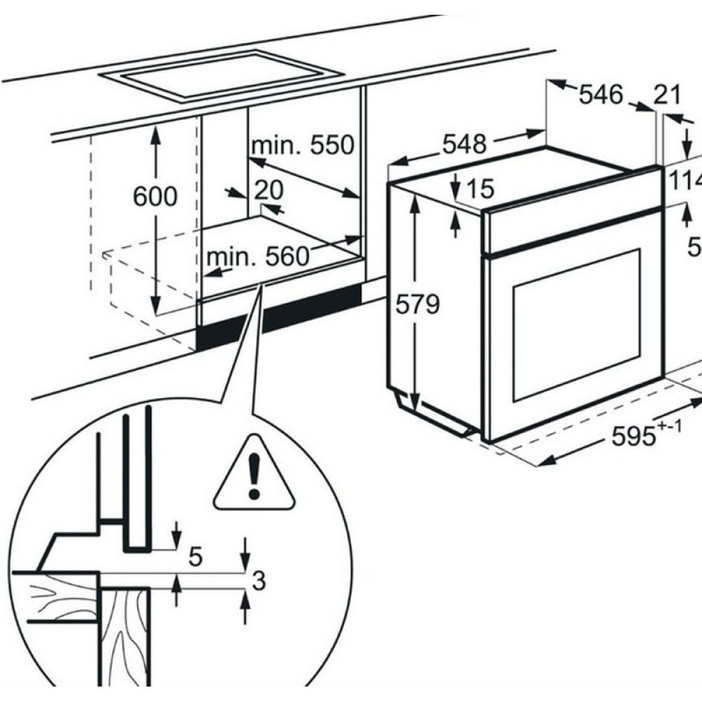 Εντοιχιζόμενος φούρνος, EOB 43430OX, Electrolux