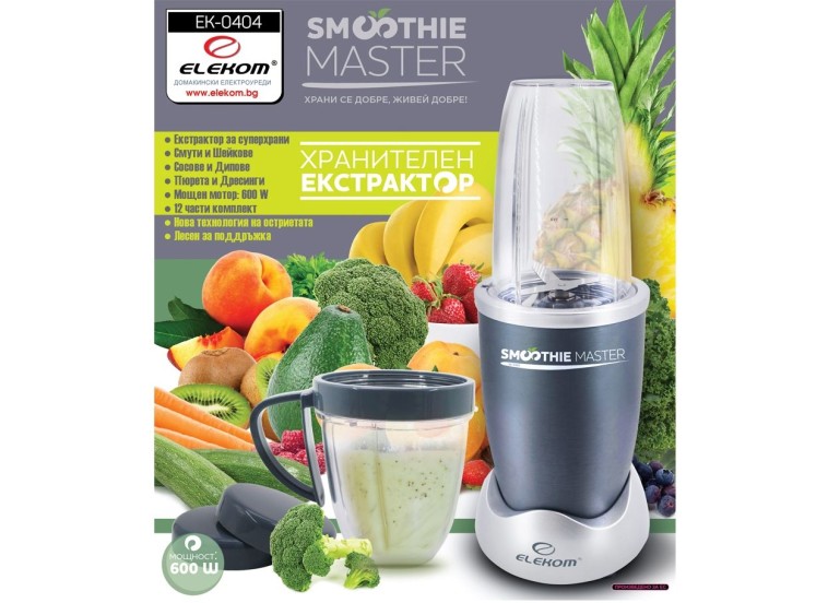 Μπλέντερ για smoothie, EK-0404, Elekom Μπλέντερ για smoothie, EK-0404, Elekom