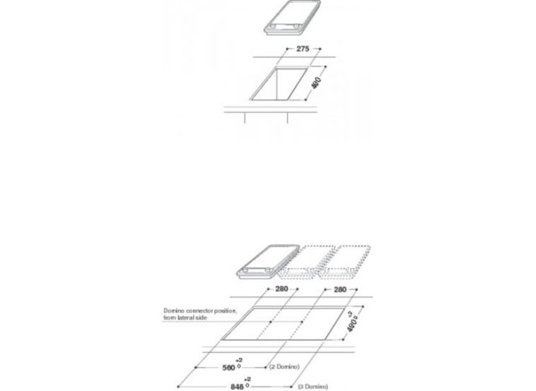 Κεραμική επαγωγική εντιχοιζόμενη εστία, ACM 712 IX, Whirlpool Κεραμική επαγωγική εντιχοιζόμενη εστία, ACM 712 IX, Whirlpool