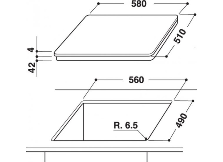 Εστία κεραμική εντοιχιζόμενη, AKT 8030/NE, Whirlpool Εστία κεραμική εντοιχιζόμενη, AKT 8030/NE, Whirlpool