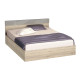 Κρεβάτι ξύλινο υπέρδιπλο AVA 180/200, 204/68/184 εκ., Genomax