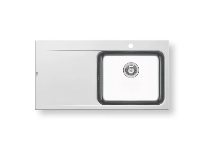 Pyramis Pyragranite Pyrros 1B 1D RIGHT. Ένθετος Νεροχύτης 100x52cm 