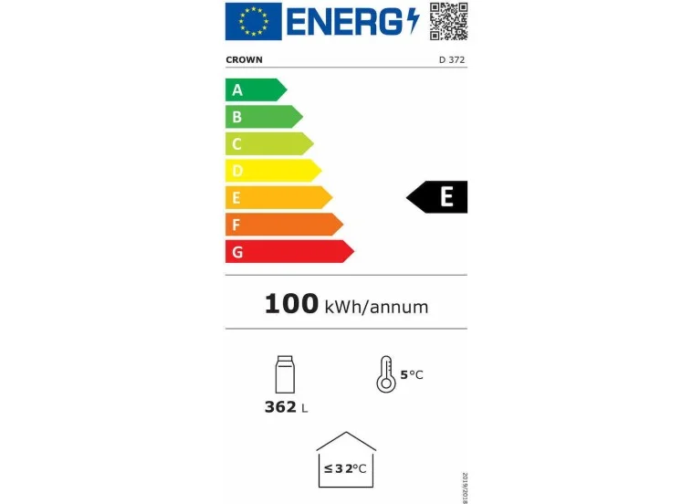 Ψυγείο Βιτρίνα, D372 LED, Crown | All4home Ψυγείο Βιτρίνα, D372 LED, Crown