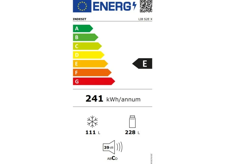 Ψυγειοκαταψύκτης, LI8 S2E X, Indesit I All4home Ψυγειοκαταψύκτης, LI8 S2E X, Indesit