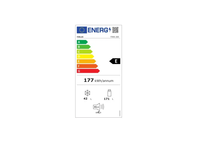Ψυγειοκαταψύκτης, FXRA 260 Λευκό, Ε, 213 l, Finlux Ψυγειοκαταψύκτης, FXRA 260 Λευκό, Ε, 213 l, Finlux