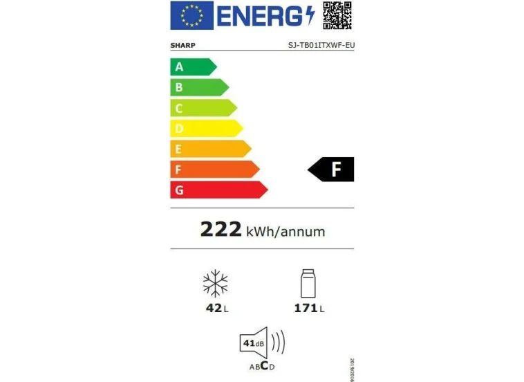 Ψυγειοκαταψύκτης, SJ-TB01ITXWF, 213 l, F, Sharp | All4home Ψυγειοκαταψύκτης, SJ-TB01ITXWF, 213 l, F, Sharp
