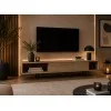 Έπιπλο τηλεόρασης Rolanda με Ματ όψεις, 175x52x40 εκ.