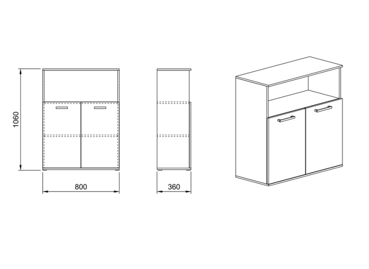 Βιβλιοθήκη 80x36x106, Modul 82, Genomax Βιβλιοθήκη 80x36x106, Modul 82, Genomax