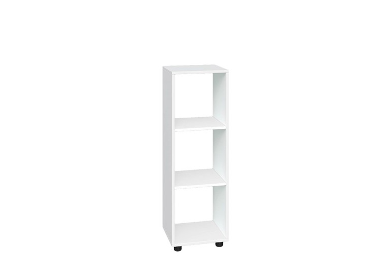 Βιβλιοθήκη ανοιχτή 35x33x106, Kubo 3 Λευκό, Genomax Βιβλιοθήκη ανοιχτή 35x33x106, Kubo 3 Λευκό, Genomax