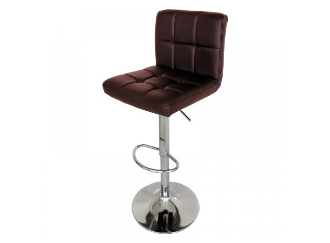 Σκαμπό μπαρ Δέρμα, Calypso 12 Καφέ, 48/42/113 εκ., Genomax