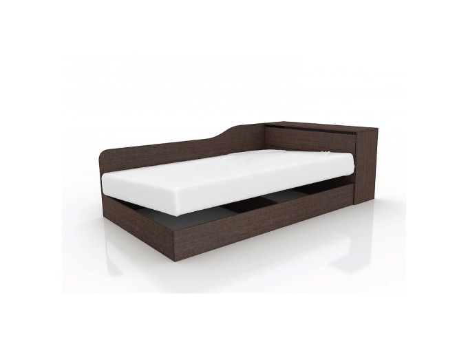 Κρεβάτι ημίδιπλο 120/190 με ΔΩΡΟ στρώμα, Flow Βέγγε, 223,5x71x122 εκ., Genomax