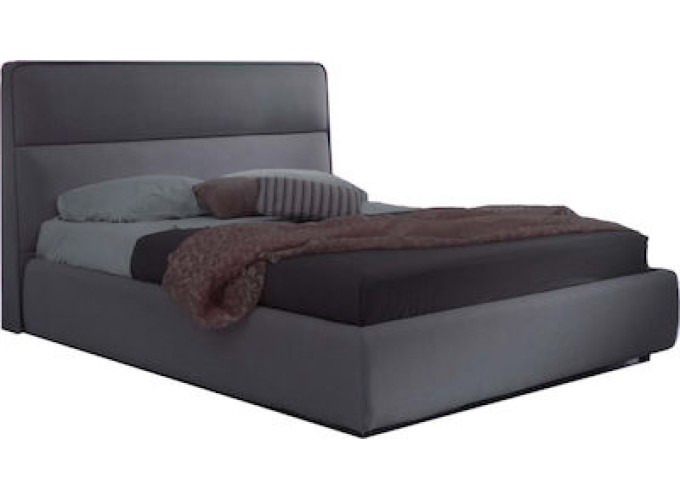 Κρεβάτι Υπέρδιπλο Fina με Ύφασμα, 160x200 εκ.