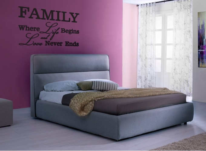 Κρεβάτι Υπέρδιπλο Fina με Ύφασμα, 160x200 εκ.