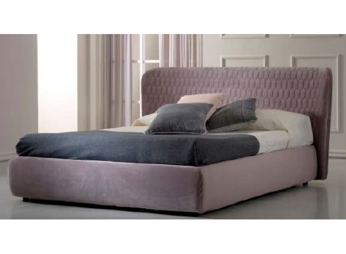 Κρεβάτι Υπέρδιπλο Francesca με Ύφασμα, 160x200εκ.