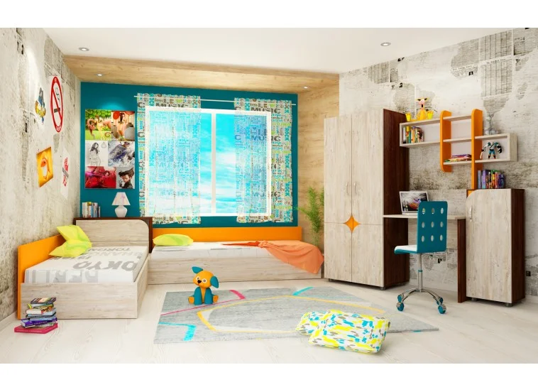 Παιδικό υπνοδωμάτιο, Alex, 82/190, Genomax | All4home Παιδικό υπνοδωμάτιο, Alex, 82/190, Genomax