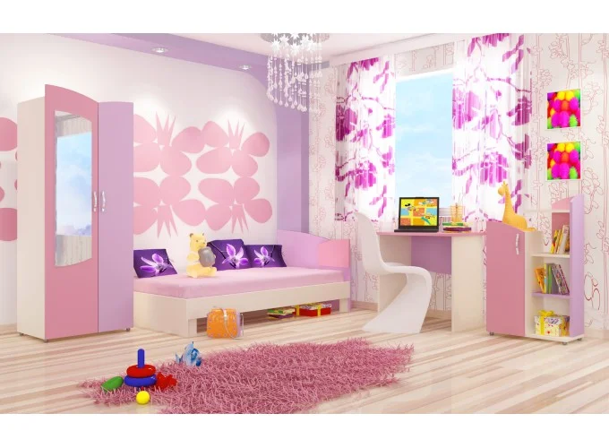 Σετ παιδικού δωματίου Alisa 4 τεμαχίων, 82/190, Genomax