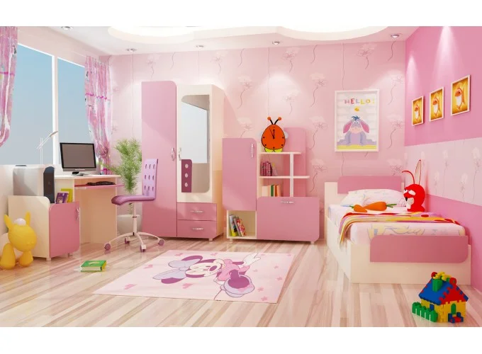 Παιδικό υπνοδωμάτιο, 4 τμχ, 82/190, Sunny, Genomax