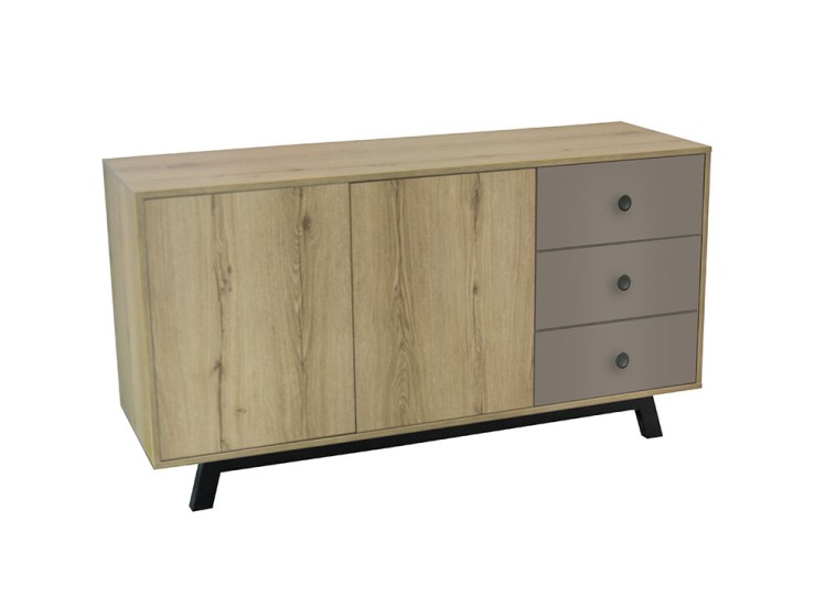 Μπουφές Riccarda Γκρι, 160x52x78 εκ. Μπουφές Riccarda Γκρι, 160x52x78 εκ.
