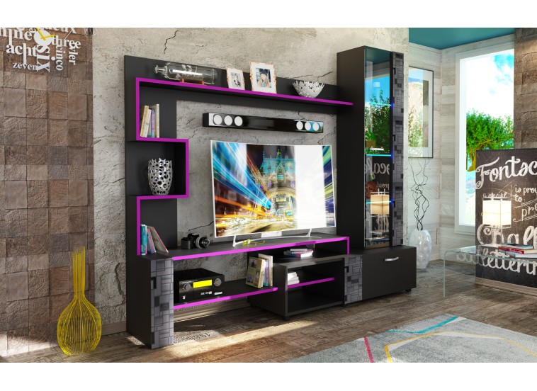 Σύνθετο Σαλονιού Ava-Smart Home, 200x45x180, Genomax | All4home Σύνθετο Σαλονιού Ava-Smart Home, 200x45x180, Genomax
