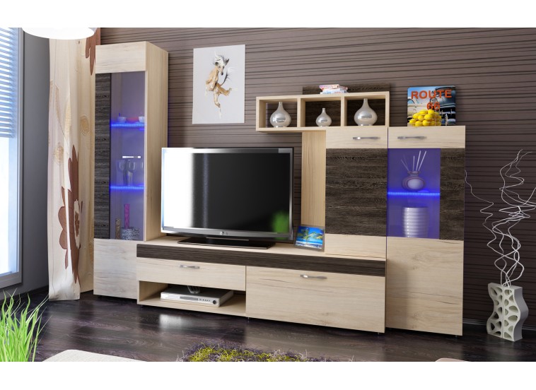 Σύνθετο Σαλονιού Galaxy, 234x40x176, Genomax | All4home Σύνθετο Σαλονιού Galaxy, 234x40x176, Genomax