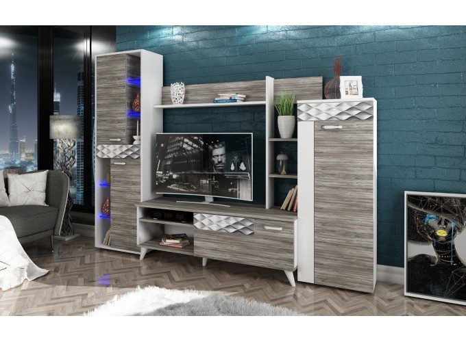 Σύνθετο Σαλονιού Capri, 247x43x186, Genomax Σύνθετο Σαλονιού Capri, 247x43x186, Genomax