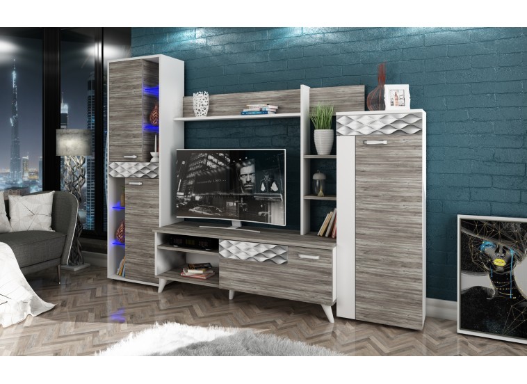 Σύνθετο Σαλονιού Capri, 247x43x186, Genomax | All4home Σύνθετο Σαλονιού Capri, 247x43x186, Genomax