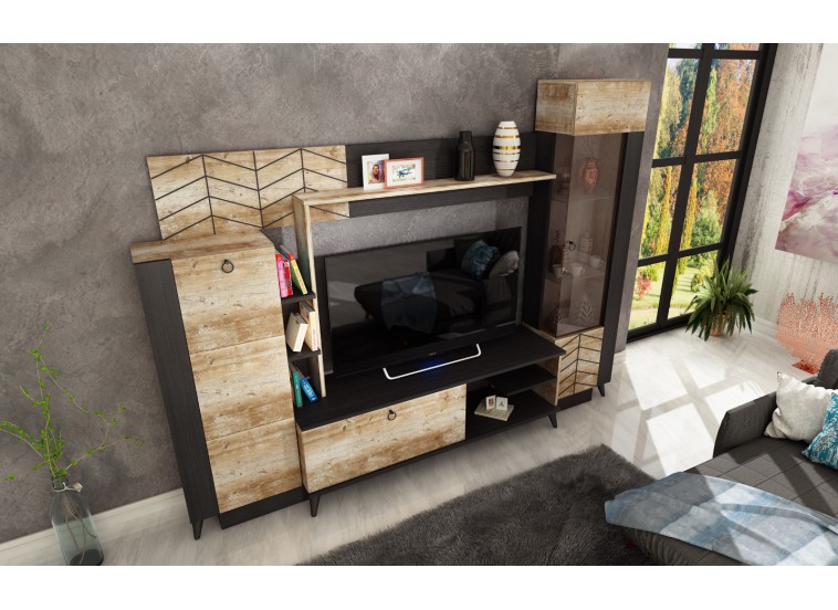 Σύνθετο Σαλονιού Trend, 250x40x190, Genomax Σύνθετο Σαλονιού Trend, 250x40x190, Genomax