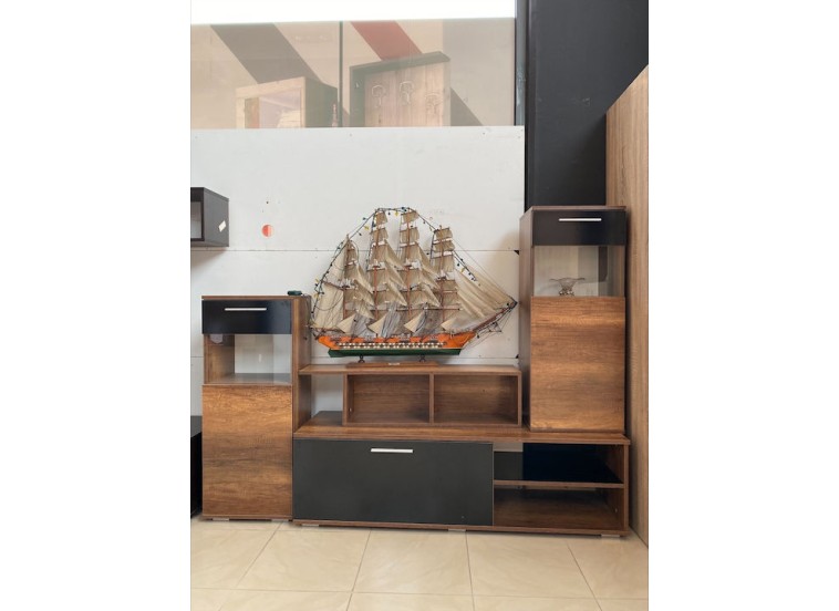 Σύνθετο Σαλονιού με 2 Στήλες και ένα Ράφι, Emina 2, 220/40 εκ. Genomax