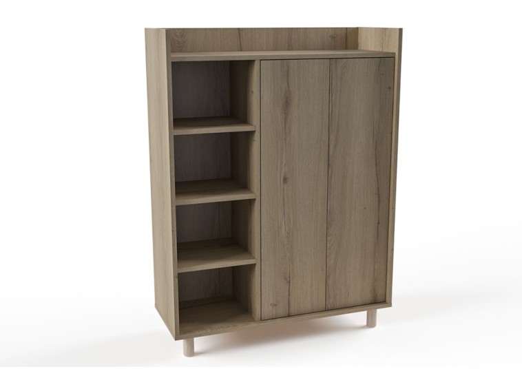 Έπιπλο τηλεόρασης Remina, 100x38x133 εκ. Έπιπλο τηλεόρασης Remina, 100x38x133 εκ.