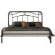 Μεταλλικό διπλό κρεβάτι Elina με τάβλες, 140/200, Silk