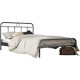 Μεταλλικό διπλό κρεβάτι Iason με τάβλες, 140/200, Silk
