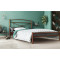 Μεταλλικό διπλό κρεβάτι Fiona με τάβλες, 140/200, Silk