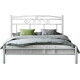Μεταλλικό υπέρδιπλο κρεβάτι Isabella με τάβλες, 160/200, Silk