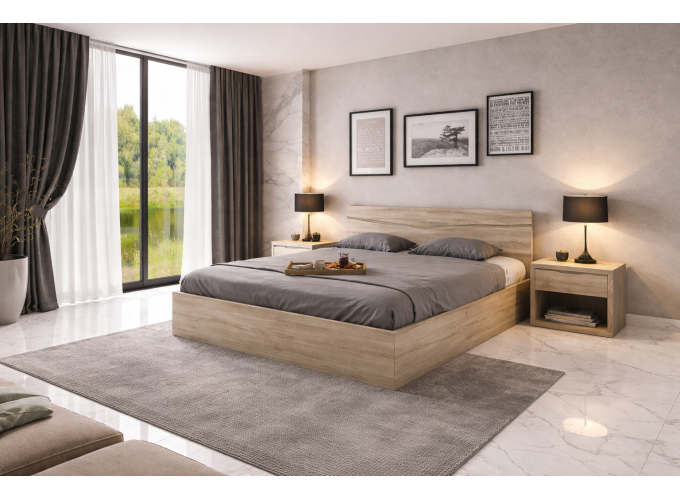 Κρεβάτι διπλό 2008 Σόνομα, 160/200, Genomax