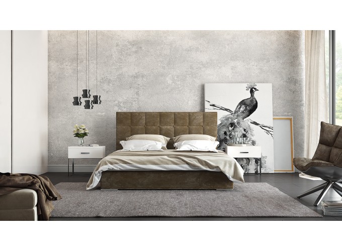 Κρεβάτι Eliza, χωρίς αποθηκευτικό χώρο, 90x200, Silk