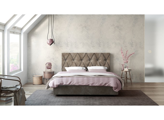 Κρεβάτι Thekla, χωρίς αποθηκευτικό χώρο, 90x200, Silk