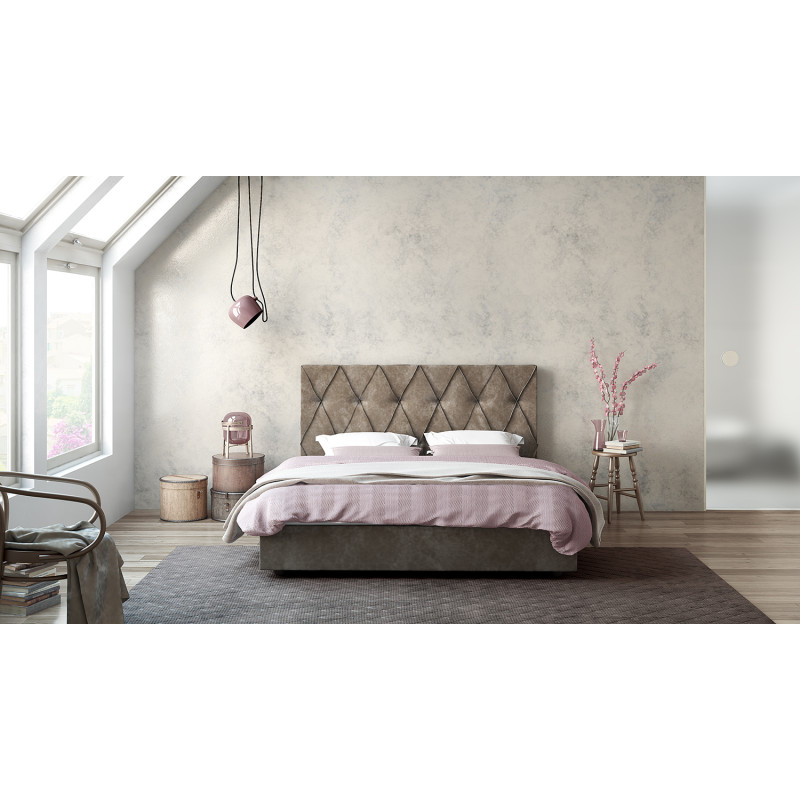 Κρεβάτι Thekla, χωρίς αποθηκευτικό χώρο, 160x200, Silk