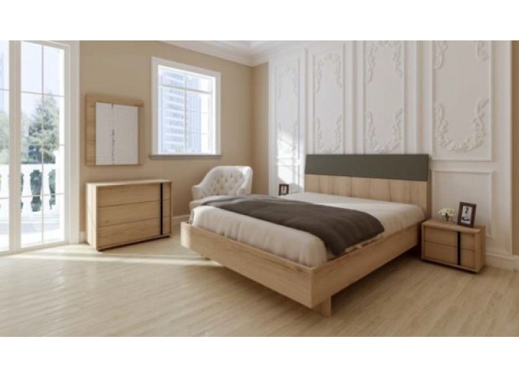 Κρεβάτι Υπέρδιπλο Ξύλινο Metiz, 160x200 εκ., All4home Κρεβάτι Υπέρδιπλο Ξύλινο Metiz, 160x200 εκ., All4home