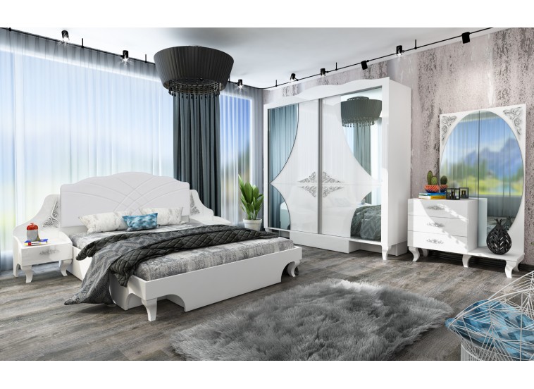 Σετ Κρεβατοκάμαρας Belissima, 200x62x215 εκ., Genomax Σετ Κρεβατοκάμαρας Belissima, 200x62x215 εκ., Genomax