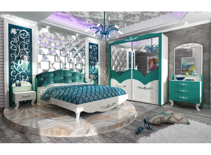 Σετ Κρεβατοκάμαρας 5 τεμαχίων 160/200, Imperial με ΔΩΡΟ συρταριέρα, 265/205/92,5 εκ., Genomax