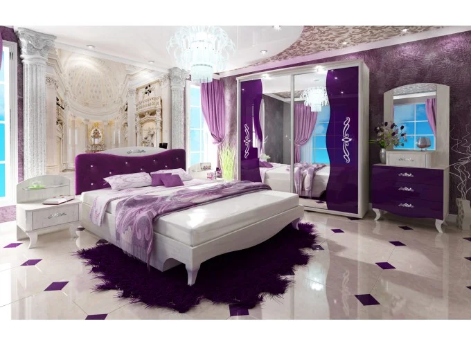 Σετ Κρεβατοκάμαρας 5 τεμαχίων 160/200, Orient με ΔΩΡΟ συρταριέρα, 264x207x91 εκ., Genomax