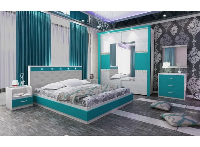 Σετ Κρεβατοκάμαρας 5 τεμαχίων, 160/200, Rimini, 254/214,5/94 εκ., Genomax