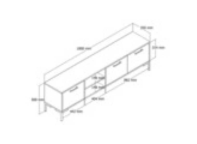 Έπιπλο Τηλεόρασης ,1594 Aurora  , Μ180xΠ35xΥ50 εκ., All4home