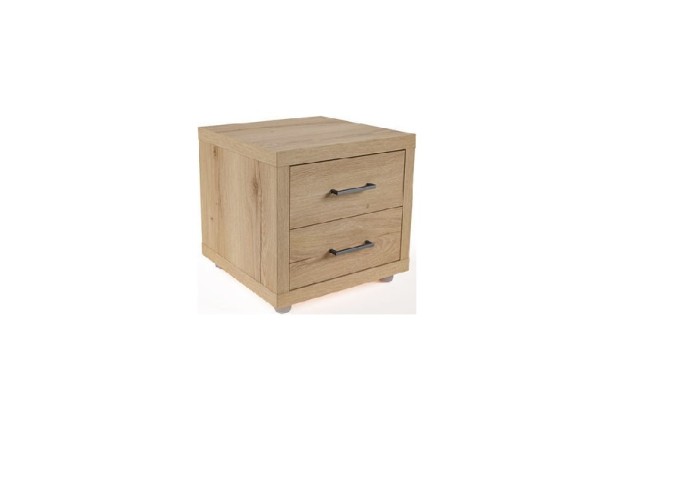 Κομοδίνο Angelita με Ματ όψεις, 45x48x40 εκ.