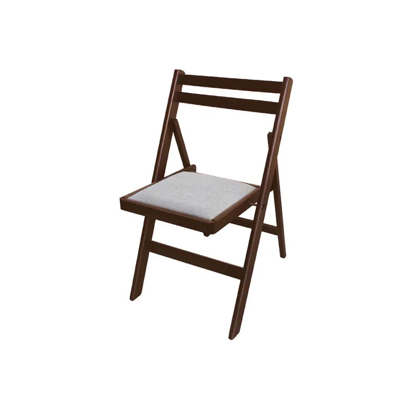 Καρέκλα Αναδιπλούμενη με ύφασμα, ANGEL JACQUARD, 1210000313, Καρυδί, Genomax