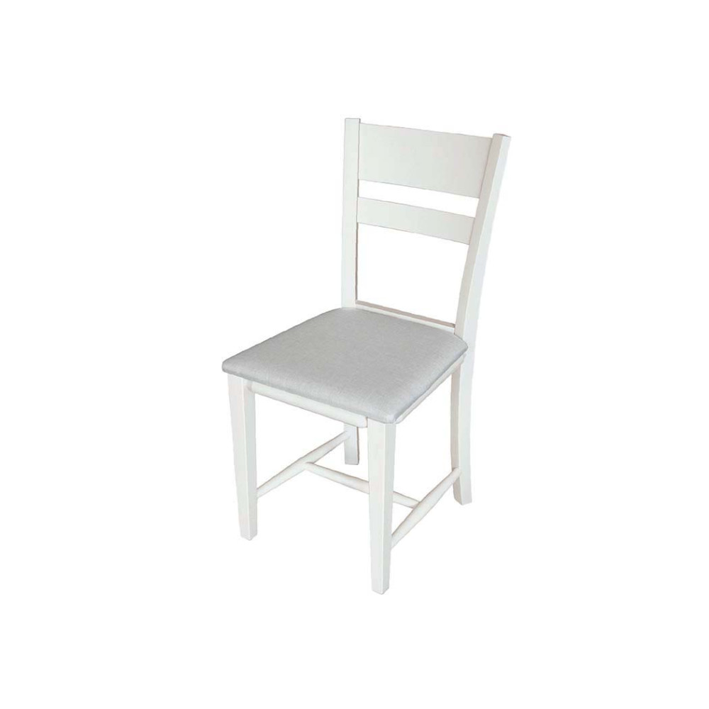 Καρέκλα Tomy με ύφασμα Λευκό, 42x47x88 εκ., Genomax