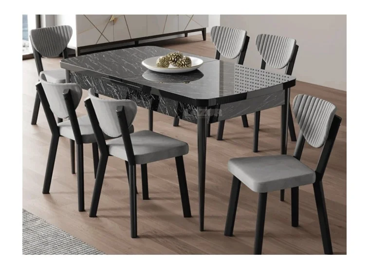 Σετ τραπεζαρίας 5 Τεμαχίων Με Μηχανισμό Επιμήκυνσης ,Brigida, All4home